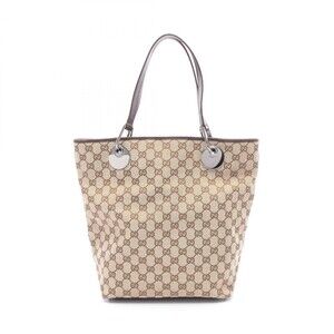 Gucci Gg Canvas Hand Tote Bag Leather #297129G44B